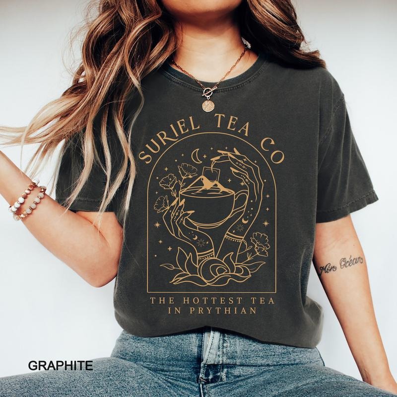 SJM - Suriel Tea Co t-shirt, The Night Court, A Court of Thorns and Roses Court of Dreams tee, Gift for the Rhysand fan...