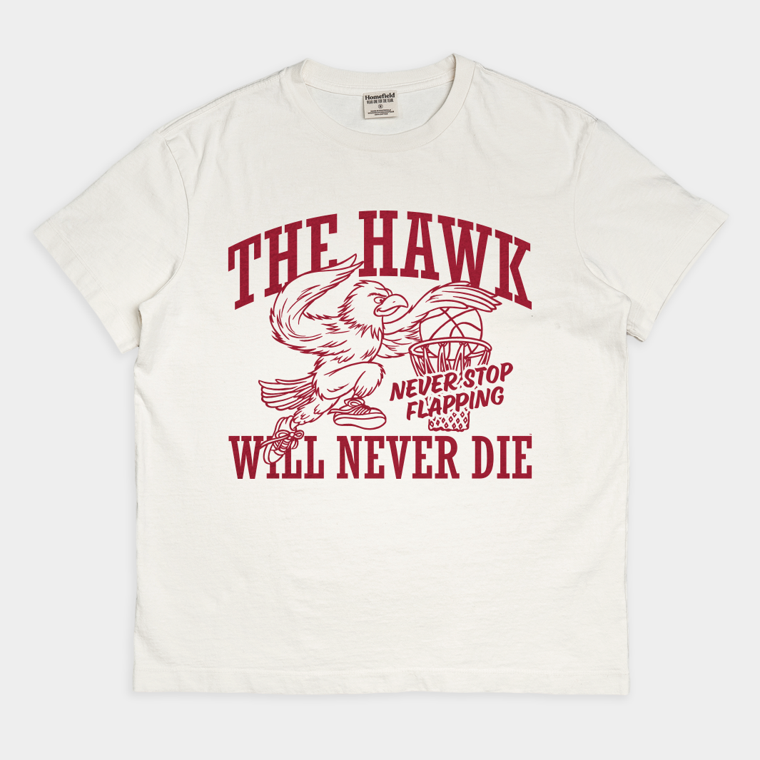 Saint Joseph's "The Hawk Will Never Die" Heavyweight Tee Style001