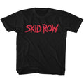 Skid Row Toddler S/S T-Shirt - Red Logo - Solid Black Hoodie, Sweatshirt | CiraTrend.com