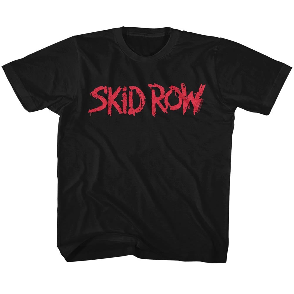 Skid Row Toddler S/S T-Shirt - Red Logo - Solid Black Hoodie, Sweatshirt | CiraTrend.com