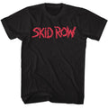 Skid Row Mens S/S T-Shirt - Red Logo - Solid Black Hoodie, Sweatshirt | CiraTrend.com