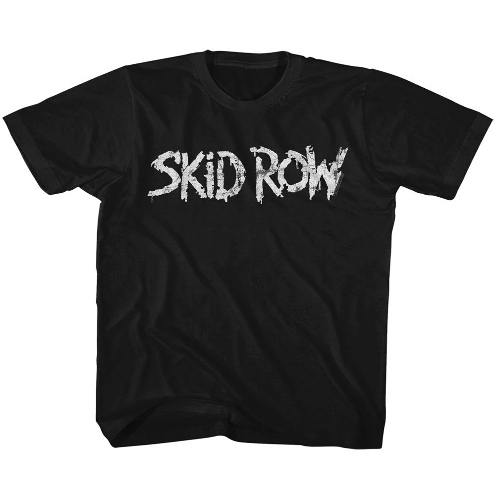 Skid Row Toddler S/S T-Shirt - Whitish Logo - Solid Black Hoodie, Sweatshirt | CiraTrend.com