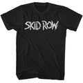 Skid Row Mens S/S T-Shirt - Whitish Logo - Solid Black Hoodie, Sweatshirt | CiraTrend.com