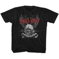 Skid Row Toddler S/S T-Shirt - Skul & Wings - Solid Black Hoodie, Sweatshirt | CiraTrend.com