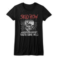 Skid Row Girls Juniors S/S T-Shirt - Graffiti Gone Wild - Solid Black Hoodie, Sweatshirt | CiraTrend.com