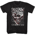 Skid Row Mens S/S T-Shirt - Skull Chain - Solid Black Hoodie, Sweatshirt | CiraTrend.com