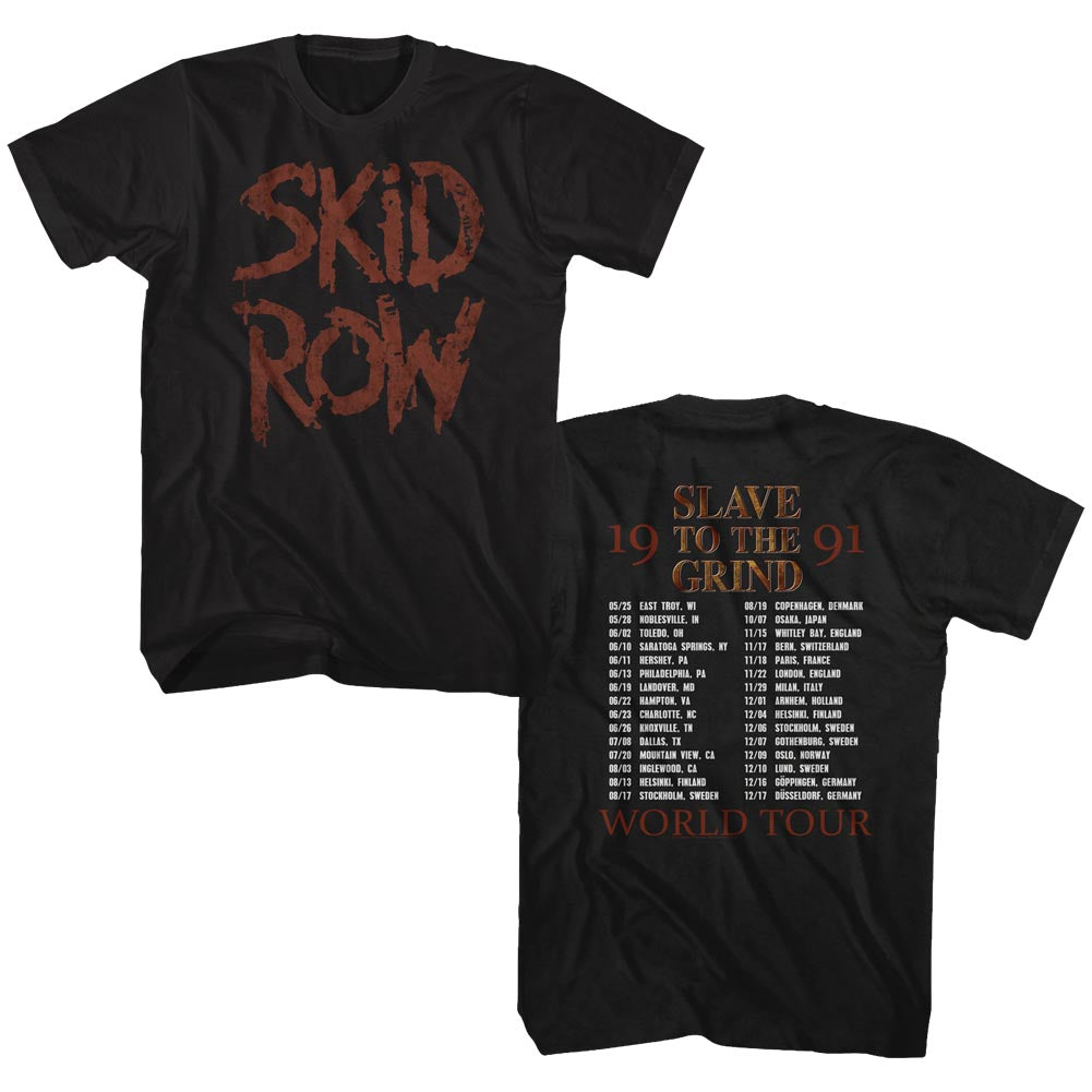 Skid Row Mens S/S T-Shirt - Sttg 91 - Solid Black Hoodie, Sweatshirt | CiraTrend.com