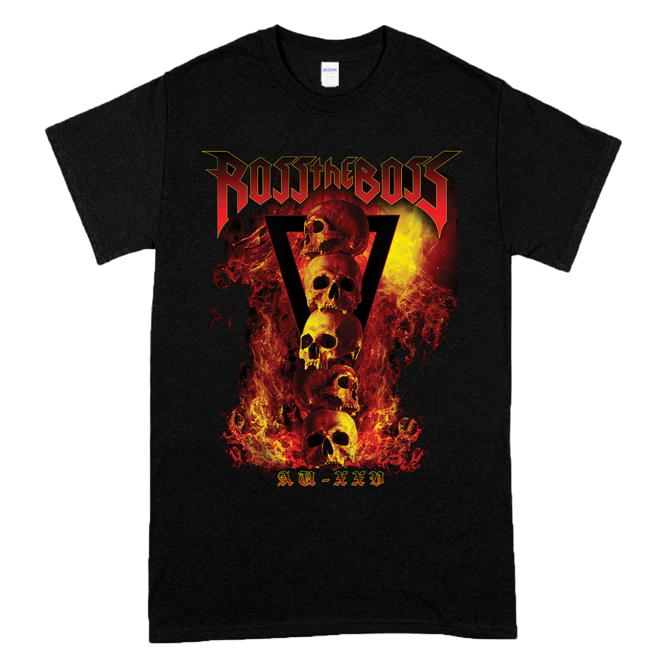 Ross The Boss "Skull Flame" T-Shirt Hoodie, Sweatshirt | CiraTrend.com (Image 1)