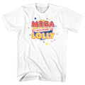 Smarties Mens S/S T-Shirt - Mega Lolly - Solid White Hoodie, Sweatshirt | CiraTrend.com