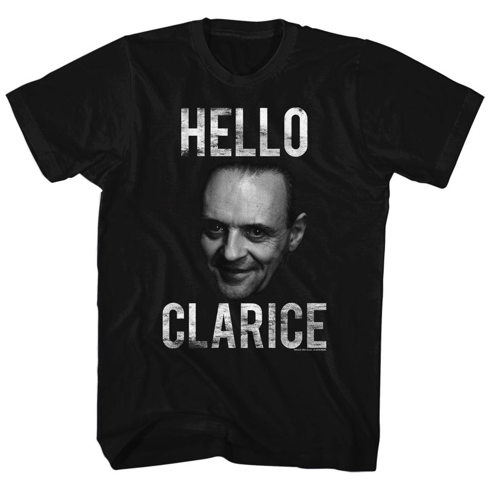 Silence Of The Lambs Mens S/S T-Shirt - Hello Clarice - Solid Black Hoodie, Sweatshirt | CiraTrend.com