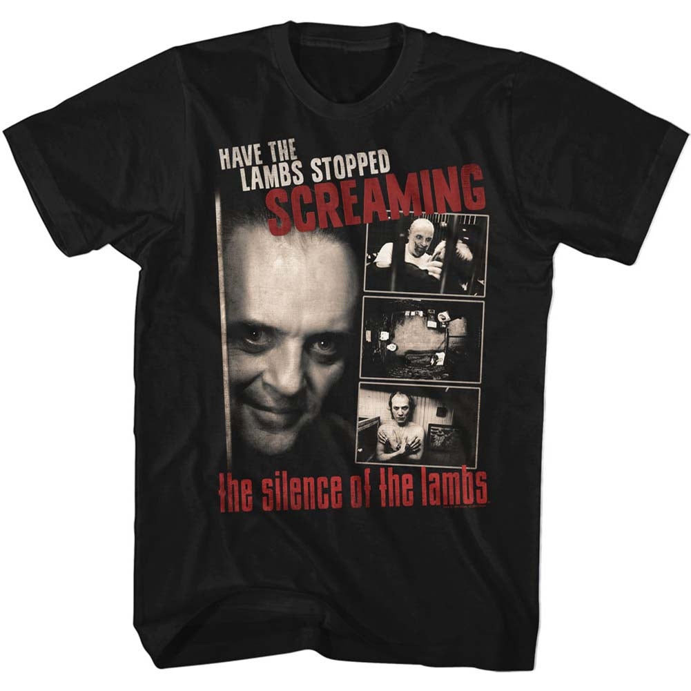 Silence Of The Lambs Mens S/S T-Shirt - Screaming - Solid Black Hoodie, Sweatshirt | CiraTrend.com