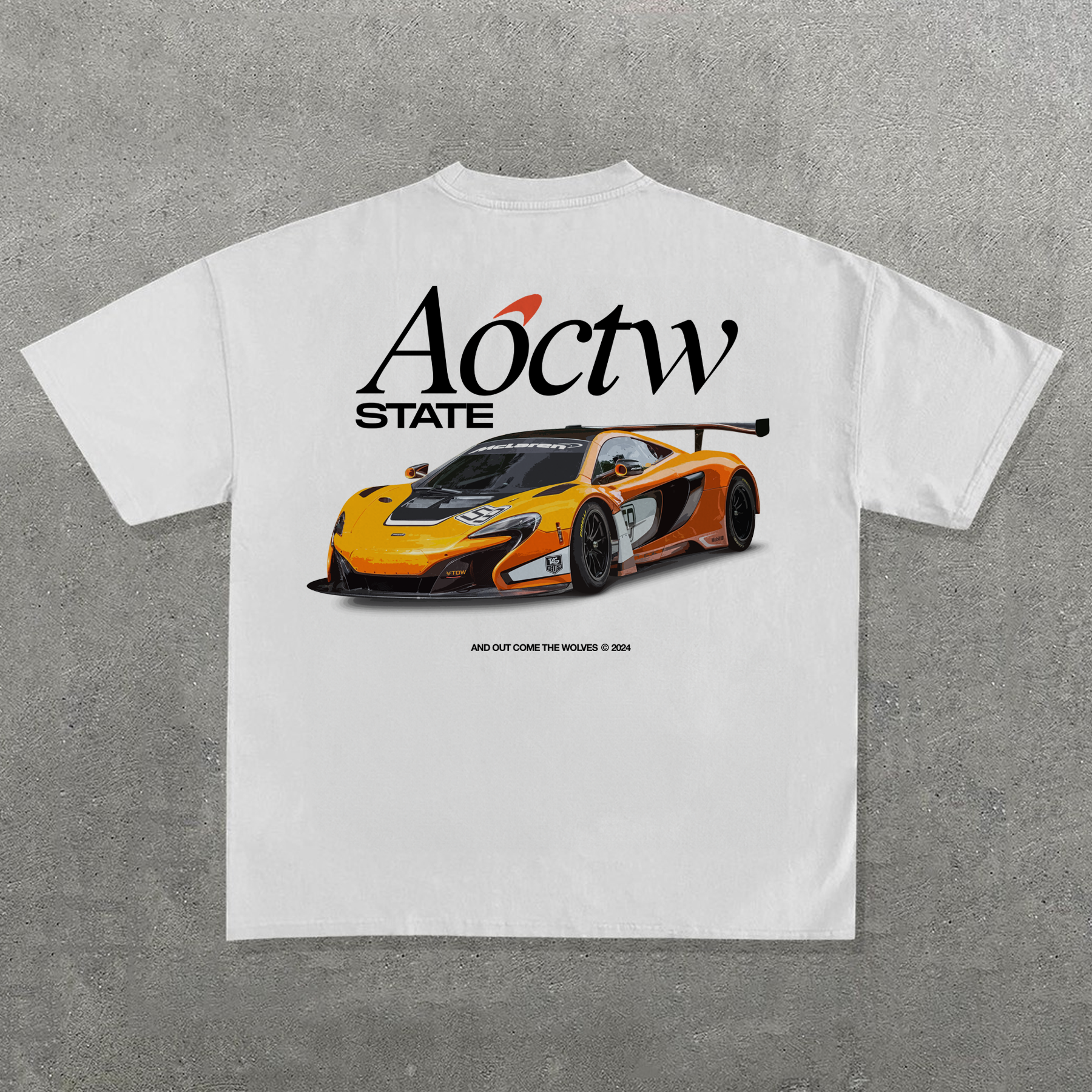'SUPER CAR' HEAVYWEIGHT WHITE T-SHIRT Hoodie, Sweatshirt | CiraTrend.com (Image 1)