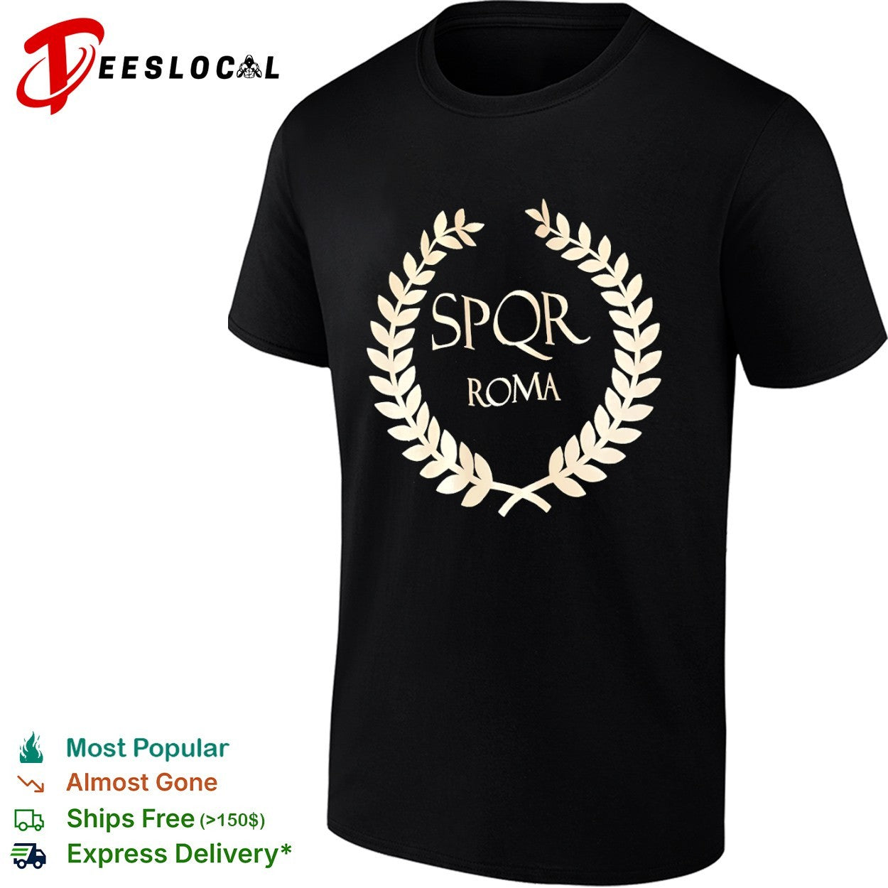 SPQR Roma laurel wreath shirt