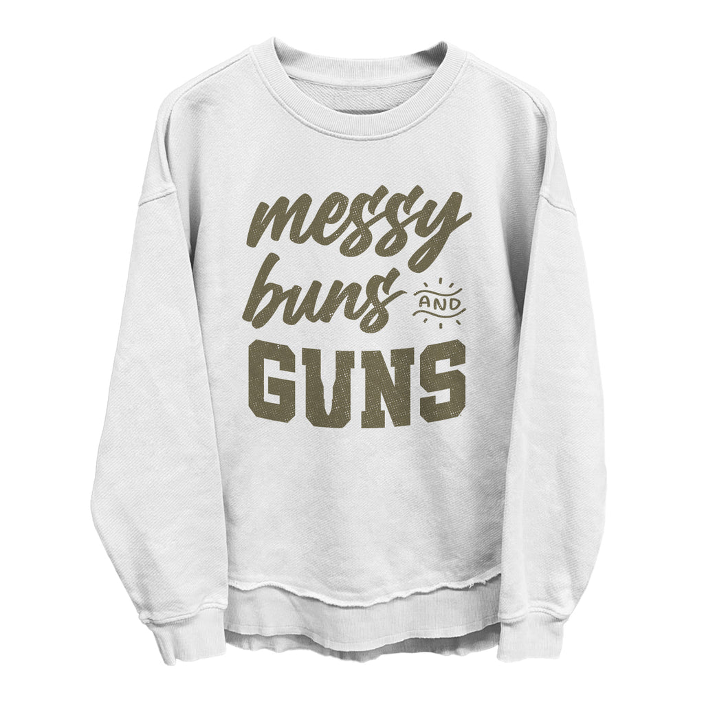 Messy Buns and Guns T-Shirts, Hoodie, Sweatshirt | CiraTrend.com (Image 2)