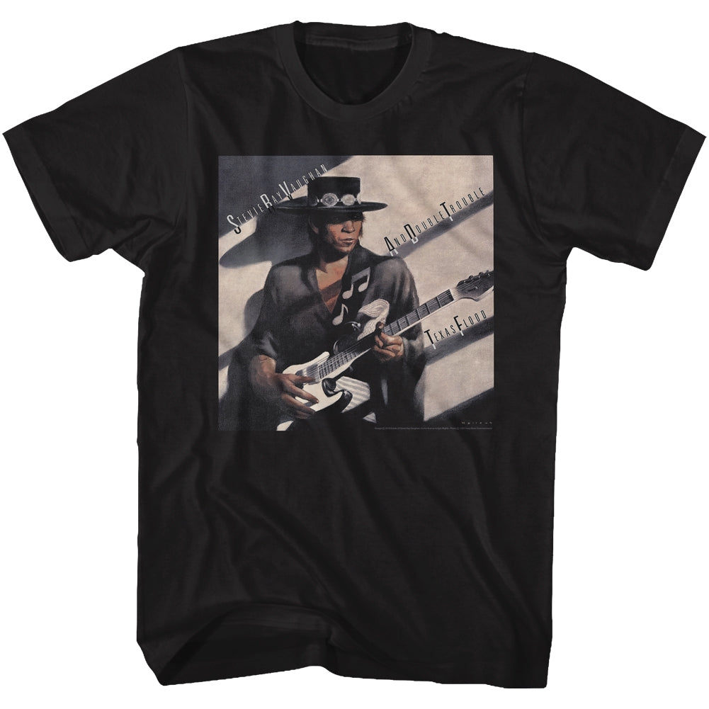 Stevie Ray Vaughan S S Texas Flood Solid Black T-Shirts, Hoodie, Sweatshirt