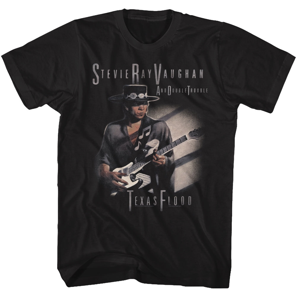Stevie Ray Vaughan Mens S/S T-Shirt - Texas Flood Too - Solid Black Hoodie, Sweatshirt | CiraTrend.com