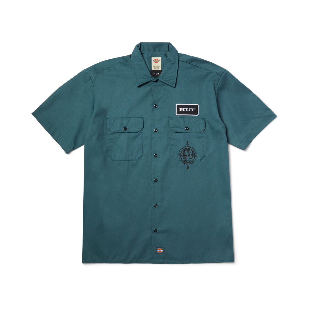 HUF x Cypress Hill Stoned Work Shirt Hoodie, Sweatshirt | CiraTrend.com (Image 1)