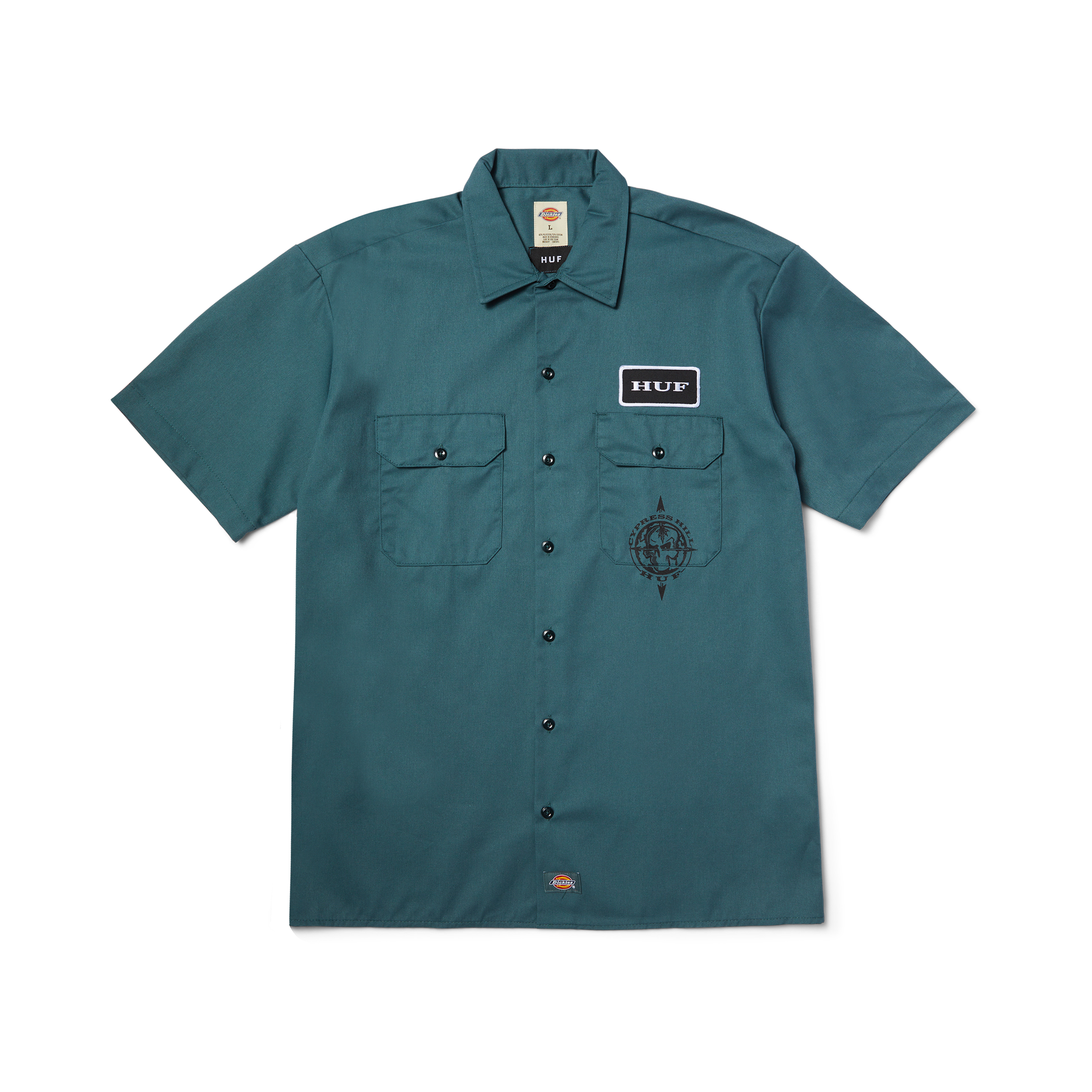HUF x Cypress Hill Stoned Work Shirt Hoodie, Sweatshirt | CiraTrend.com (Image 1)