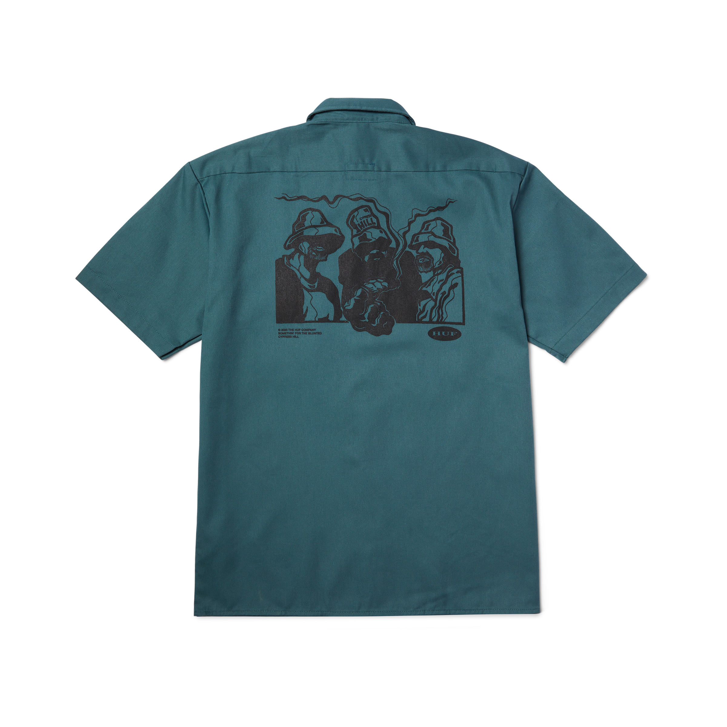 HUF x Cypress Hill Stoned Work Shirt Hoodie, Sweatshirt | CiraTrend.com (Image 2)