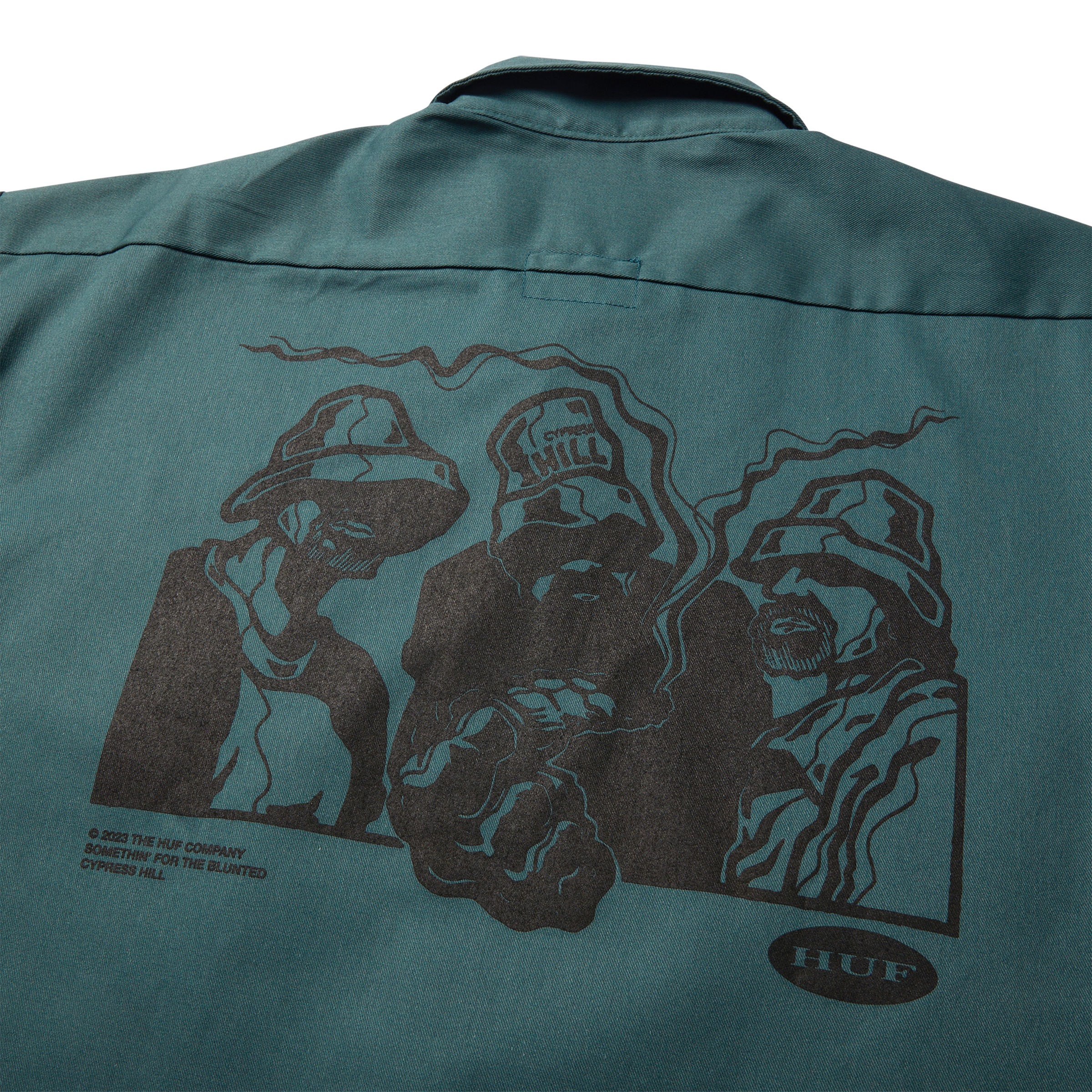 HUF x Cypress Hill Stoned Work Shirt Hoodie, Sweatshirt | CiraTrend.com (Image 4)