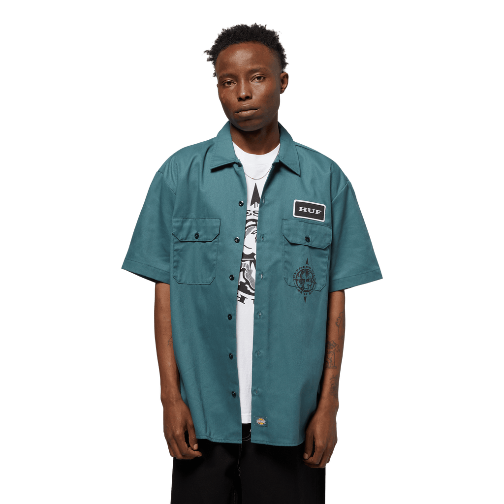 HUF x Cypress Hill Stoned Work Shirt Hoodie, Sweatshirt | CiraTrend.com (Image 5)
