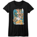 Street Fighter Girls Juniors S/S T-Shirt - Dual Chun Li - Solid Black Hoodie, Sweatshirt | CiraTrend.com