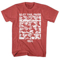 Street Fighter Mens S/S T-Shirt - Select Screen - Heather Red Heather Hoodie, Sweatshirt | CiraTrend.com