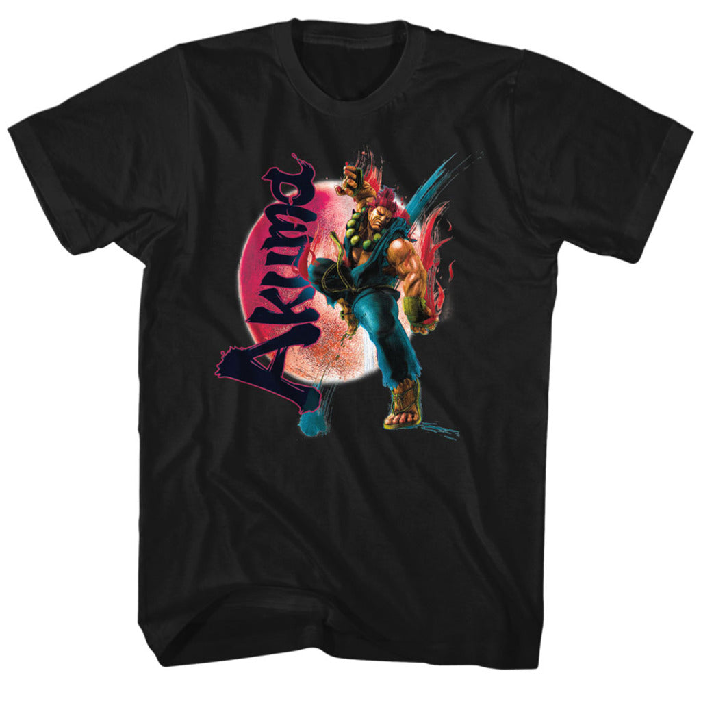 Street Fighter Mens S/S T-Shirt - Akuma - Solid Black Hoodie, Sweatshirt | CiraTrend.com