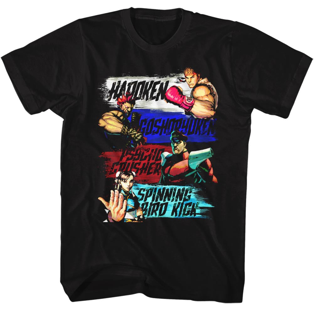 Street Fighter Mens S/S T-Shirt - Show Me Your Moves - Solid Black Hoodie, Sweatshirt | CiraTrend.com