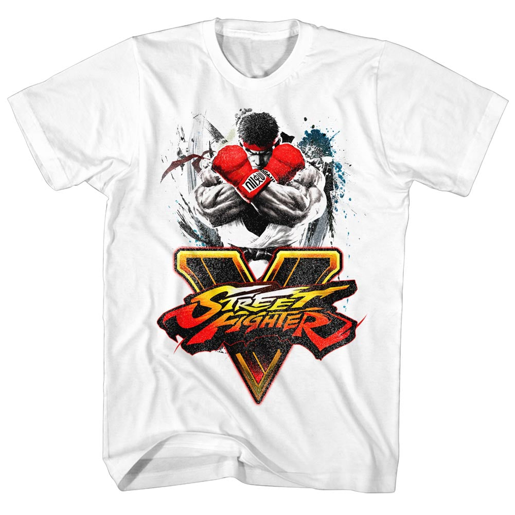 Street Fighter Mens S/S T-Shirt - Streetfighta - Solid White Hoodie, Sweatshirt | CiraTrend.com