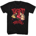 Street Fighter Mens S/S T-Shirt - Fight! - Solid Black Hoodie, Sweatshirt | CiraTrend.com