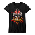Street Fighter Girls Juniors S/S T-Shirt - Sfv Key - Solid Black Hoodie, Sweatshirt | CiraTrend.com