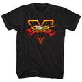 Street Fighter Mens S/S T-Shirt - Sfv Logo - Solid Black Hoodie, Sweatshirt | CiraTrend.com