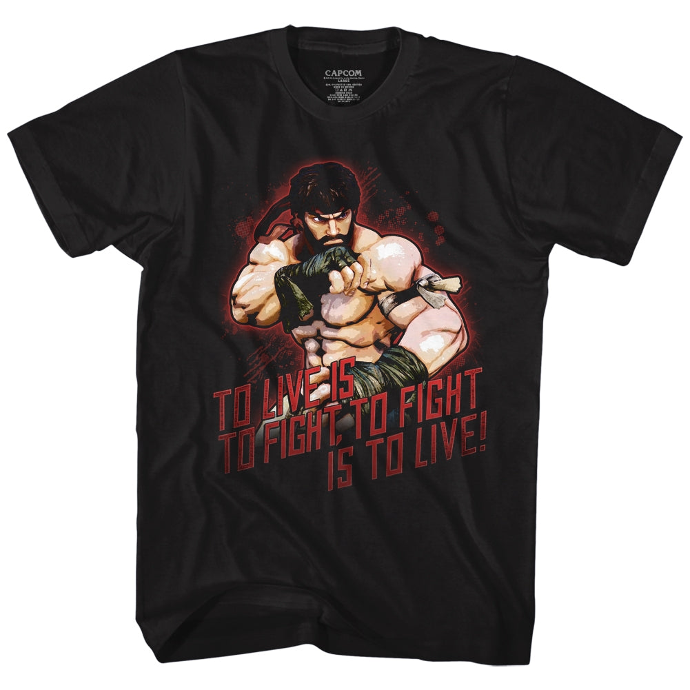 Street Fighter Mens S/S T-Shirt - Hot Ryu - Solid Black Hoodie, Sweatshirt | CiraTrend.com