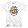 Street Fighter Mens S/S T-Shirt - World Warrior - Solid White Hoodie, Sweatshirt | CiraTrend.com