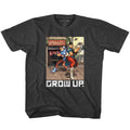 Street Fighter Toddler S/S T-Shirt - Grow Up - Heather Black Heather Hoodie, Sweatshirt | CiraTrend.com
