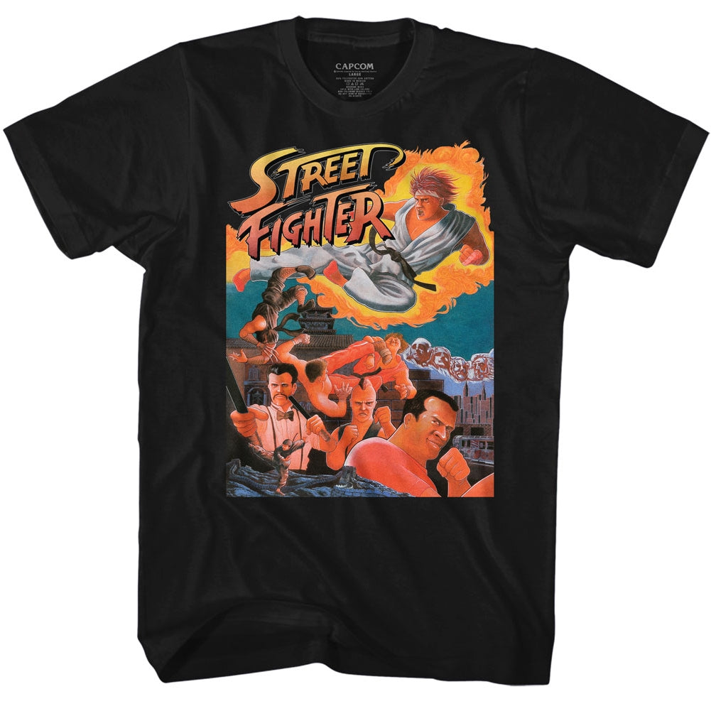 Street Fighter Mens S/S T-Shirt - Awesome - Solid Black Hoodie, Sweatshirt | CiraTrend.com