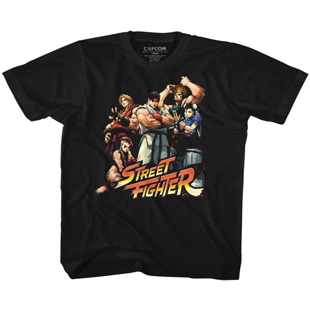 Street Fighter Toddler S/S T-Shirt - Cool Kids - Solid Black Hoodie, Sweatshirt | CiraTrend.com