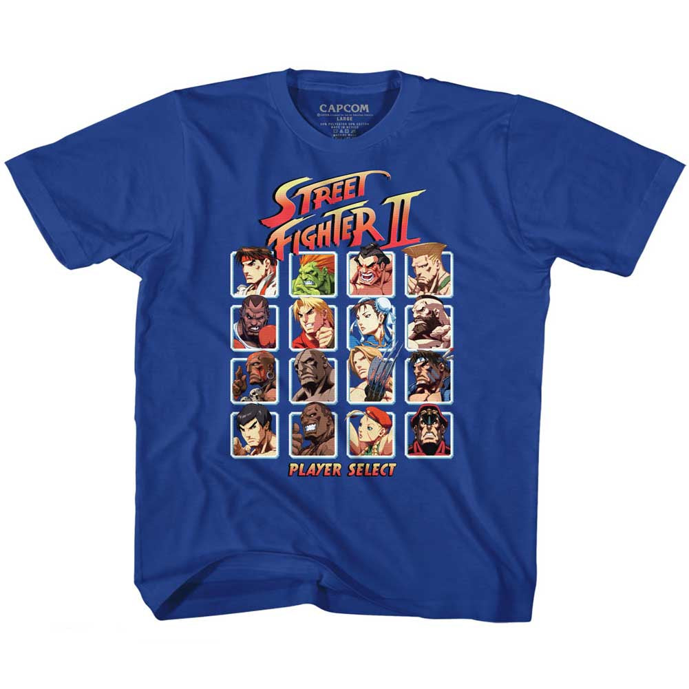 Street Fighter Toddler S/S T-Shirt - Super Turbo Hd Select - Solid Royal Hoodie, Sweatshirt | CiraTrend.com