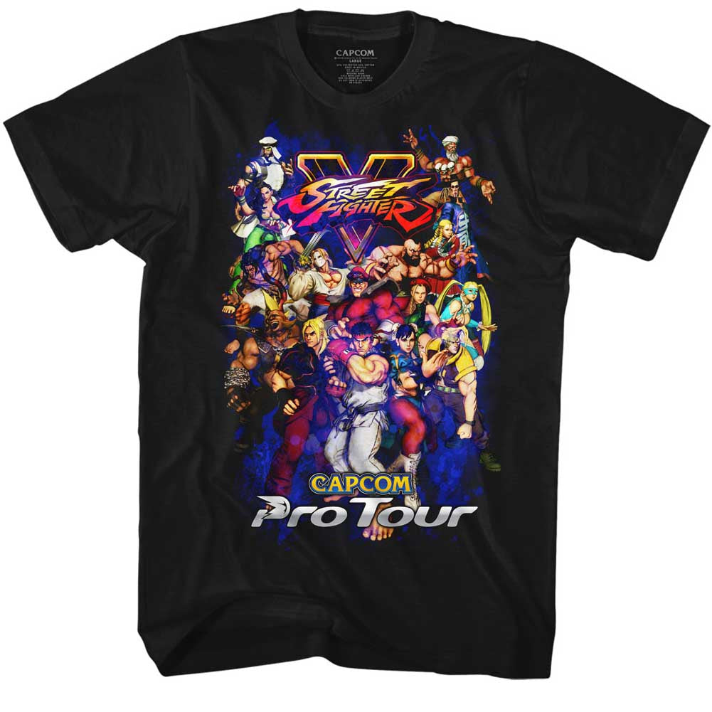 Street Fighter S S Pro Tour 2 Solid Black T-Shirts, Hoodie, Sweatshirt