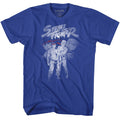 Street Fighter Mens S/S T-Shirt - Sfk&R - Solid Royal Hoodie, Sweatshirt | CiraTrend.com