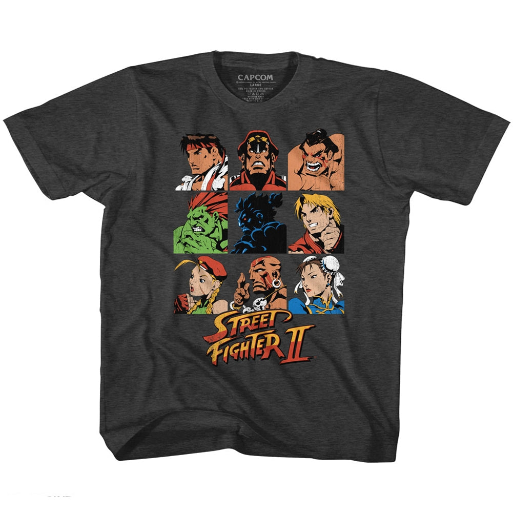 Street Fighter Toddler S/S T-Shirt - Sf2Shdrcast - Heather Black Heather Hoodie, Sweatshirt | CiraTrend.com