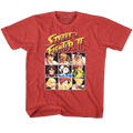 Street Fighter Toddler S/S T-Shirt - 8Bit - Heather Vintage Red Hoodie, Sweatshirt | CiraTrend.com