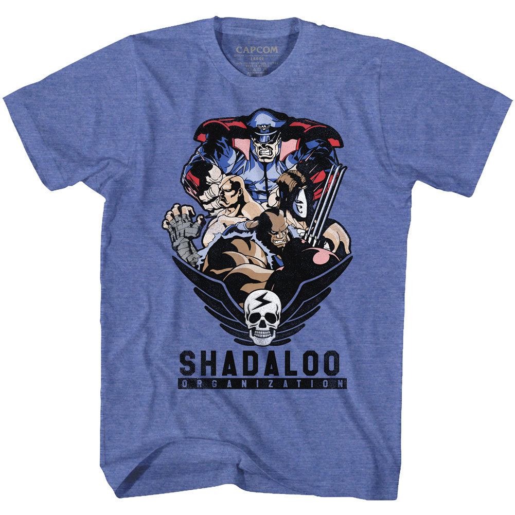 Street Fighter Mens S/S T-Shirt - Shadaloo Org. - Heather Royal Heather Hoodie, Sweatshirt | CiraTrend.com