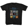 Styx Toddler S/S T-Shirt - Album Grid - Solid Black Hoodie, Sweatshirt | CiraTrend.com