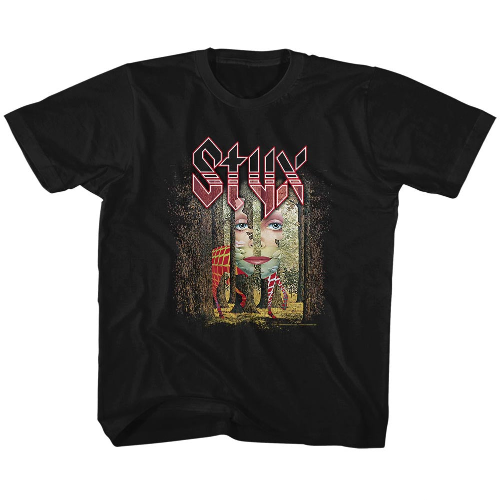 Styx Toddler S/S T-Shirt - The Grand Illusion - Solid Black Hoodie, Sweatshirt | CiraTrend.com