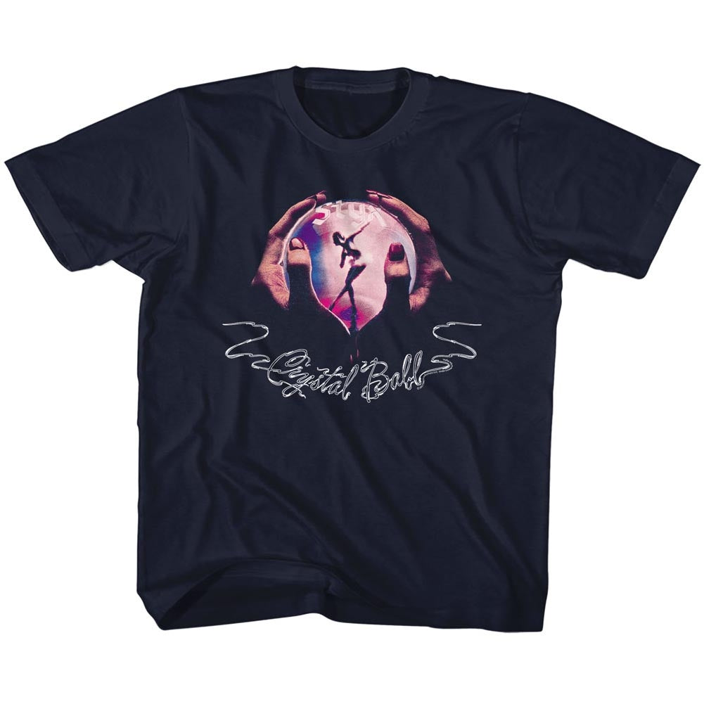 Styx Toddler S/S T-Shirt - Crystal Ball - Solid Navy Hoodie, Sweatshirt | CiraTrend.com