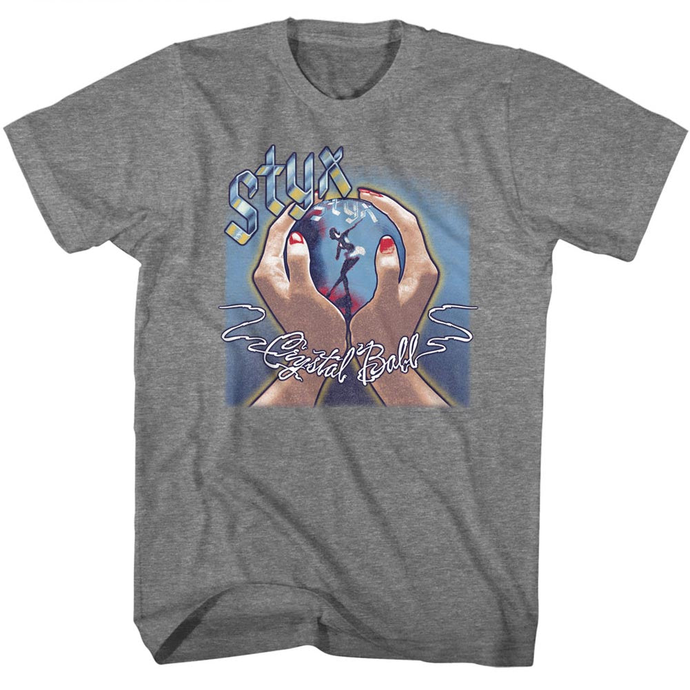 Styx Mens S/S T-Shirt - Bright Ball - Heather Graphite Heather Hoodie, Sweatshirt | CiraTrend.com