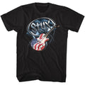 Styx Mens S/S T-Shirt - Flag Guitar - Solid Black Hoodie, Sweatshirt | CiraTrend.com