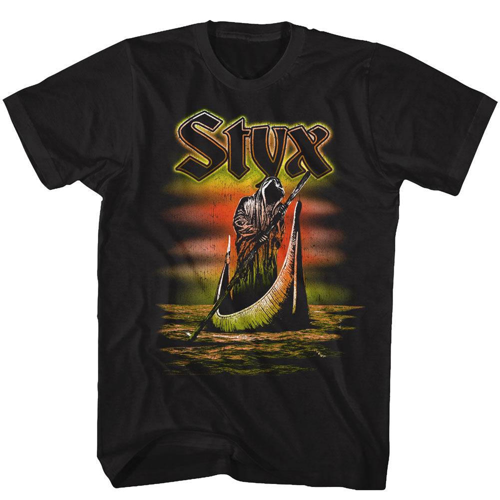 Styx Mens S/S T-Shirt - Ferryman - Solid Black Hoodie, Sweatshirt | CiraTrend.com